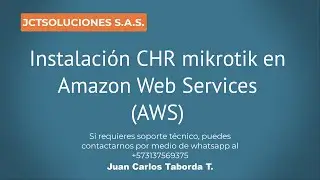 Mikrotik Instalación en Amazon Web Services (V7)