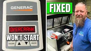 Annual service Generac generators, and over crank issue ￼