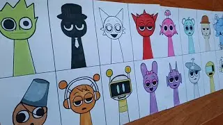 Drawing All Characters In Sprunki
