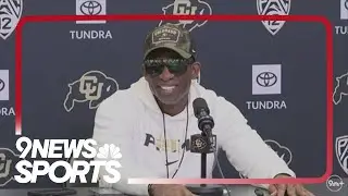 Deion Sanders speaks to media as rumors circulate about Texas A&M job