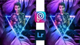 How to Neon Triangle Photo Edit Tutorial in Picsart //PicsArt Photo Editing in mobile 🔥🔥