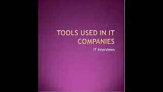 Tools Used in Software Companies