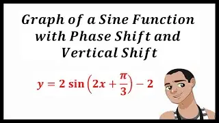 GRAPH OF SINE WITH PHASE SHIFT AND VERTICAL SHIFT