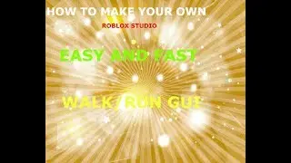 How To Make A Run / Walk GUI On Roblox - Basic Walkspeed Tutorial