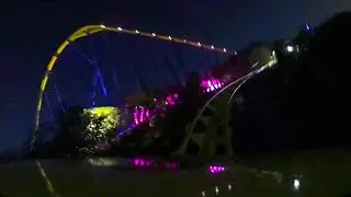 Let’s Ride Great White & Steel Eel at NIGHT! SeaWorld Texas Roller Coaster POV!