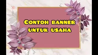 Contoh desain banner