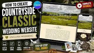 How To Create Classic Canva Wedding invitation Website & Sell It On Etsy | Complete Tutorial