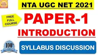 Ugc Net 2021 Paper 1 Introduction Video Syllabus discussion