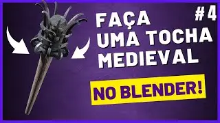 Como Texturizar Tocha Medieval No Blender 3D | Blender Tutorial Portugues