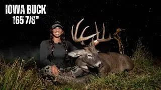 Sarah  Bowhunts an Iowa GIANT Buck w/ a BEAST Broadhead