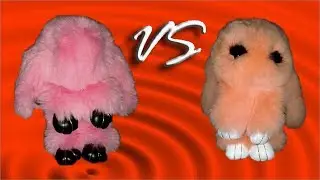 Дорого VS дешево обзор-сравнение персиковый кролик брелок из меха
