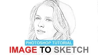 Easiest Way To Turn a photo into a pencil sketch in 30 Seconds  -  Photoshop tutorial