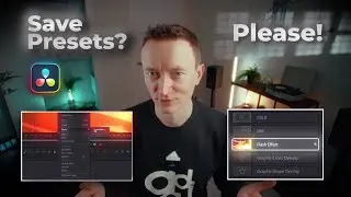 Save Custom Presets in Davinci Resolve
