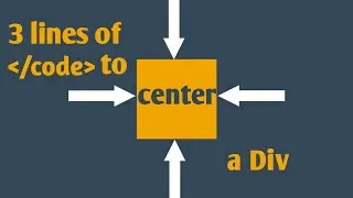 3 lines of code to center a div #shorts