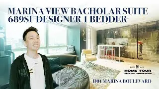 $1.8M Marina View Designer Bachelor Suite 1 Bed @ D01 Marina Boulevard | Singapore Home Tour Ep. 227
