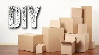 🔊НЕ ВЫБРАСЫВАЙ КАРТОННЫЕ КОРОБКИ В МУСОР!♻НЕВЕРОЯТНАЯ КРАСОТА📏✂КОРЗИНА-ОРГАНАЙЗЕР СВОИМИ РУКАМИ.👍