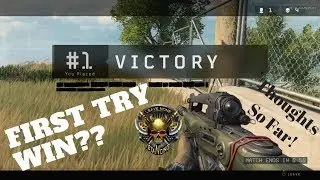 Call of Duty Black Ops 4 Blackout - First Win!!