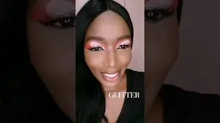 Easy pink & glitter eyeshadow look #everydaymakeup #eyemakeup #glitteryeyes