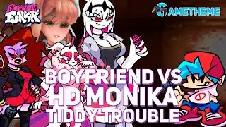 FNF Boyfriend VS HD Monika Tiddy Trouble (FNF Mod) | FNF VS HD Monika