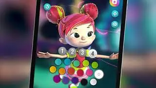 Fairyteens. Magic 3D Coloring app for Android and iOS