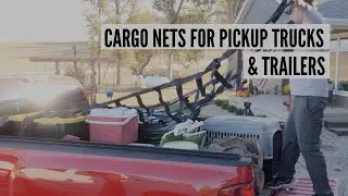 USCC Heavy-Duty Cargo Net for Pickup Trucks and Trailers