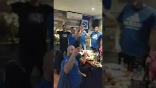 Коледен банкет на сини фенове в Брезник