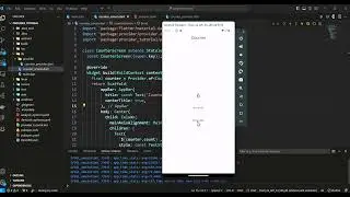 Counter App using provider state management Flutter