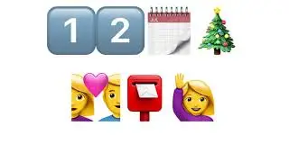1️⃣2️⃣📅🎄: 12 Days Of Christmas but it's entirely emoji