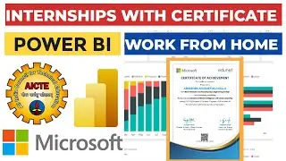 Microsoft Power BI online internship with certificate | Free Internship 2026 | Work From Home