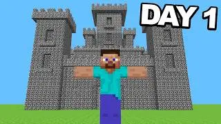 I Spent 100 Days In Minecraft's Oldest Versions