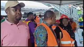 SHUHUDIA NAIBU WAZIRI WA FEDHA AKIWA ENEO GHOROFA LILIPO POROMOKA