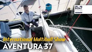 NEW AVENTURA 37 - Sail Catamaran Review - The Boat Show