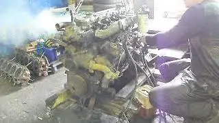 Nissan FE 6 первый запуск
