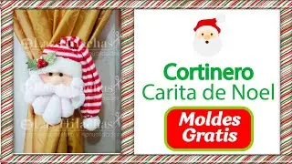 🎅#Cortinero #Carita de #Noel - #Tutorial #Navideño🎄