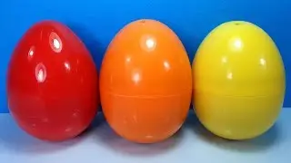 3 surprise eggs unboxing
