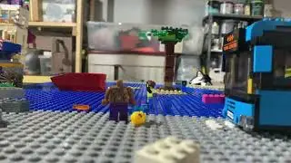 Bus explosion stop motion