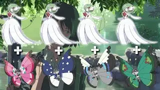 What If Mega Gardevoir Had 17 Other Forms Of Vivliion Evolution line Drawing #pokémon