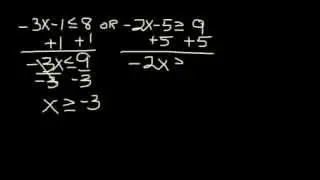 Solving Compound Inequalities