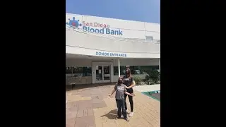 Mason Harvey at the San Diego Blood Bank Gateway Center on June 9, 2022