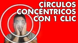 🔴 Hacer CÍRCULOS CONCÉNTRICOS en AutoCAD