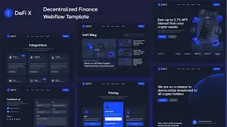 DeFi X - DeFi Crypto Webflow Template | BRIX Templates