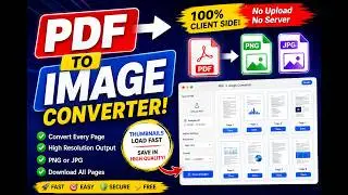 Convert PDF to Images Without Uploading Files   JavaScript PDF js Project