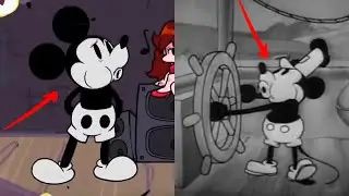 All References in Suicide Mouse New Leaked Song | FNF VS HORROR Mickey Mouse