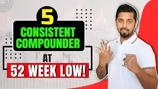 5 consistent compounders at 52 week low! 🔥