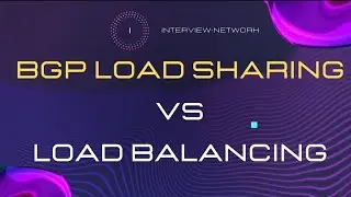 BGP Load Balancing vs Load sharing | BGP 