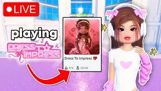 🔴LIVE! PLAYING DRESS TO IMPRESS WITH YOU GUYS! 🎀