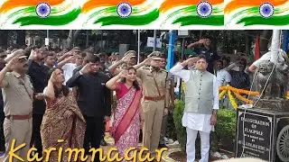 Pamela Satpathy IAS Participate in Independence day in Karimnagar || Independence day 2024