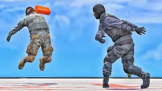 GTA 5 Ragdolls Compilation | Brick & Baseball Bat Knockbacks  (Euphoria Physics) Episode 1