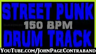 Street Punk Drum Backing Track 150 bpm Free Beat for Guitar and Bass Players