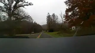 Drive on NC Route 80 Southbound in Pisgah National Forest, great fall colors Oct 2024 RP Series